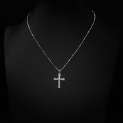 Moissanite Mini Cross Pendant