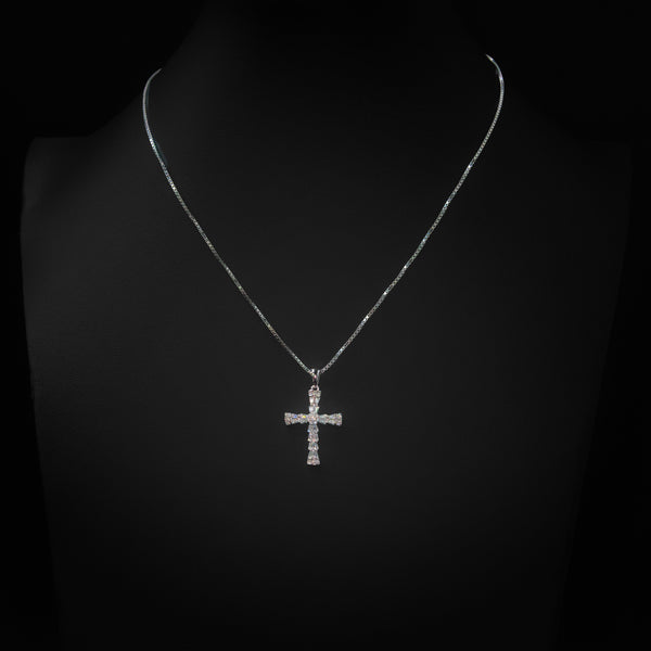 VVS Moissanite Mini Cross Pendant