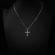 Moissanite Mini Cross Pendant