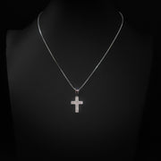 Moissanite Mini Cross Pendant