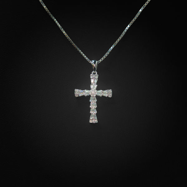 VVS Moissanite Mini Cross Pendant