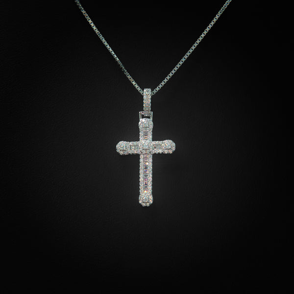 VVS Moissanite Mini Cross Pendant