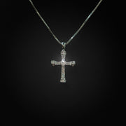 Moissanite Mini Cross Pendant
