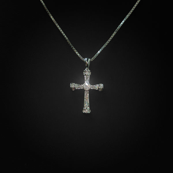 VVS Moissanite Mini Cross Pendant