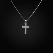 Moissanite Mini Cross Pendant