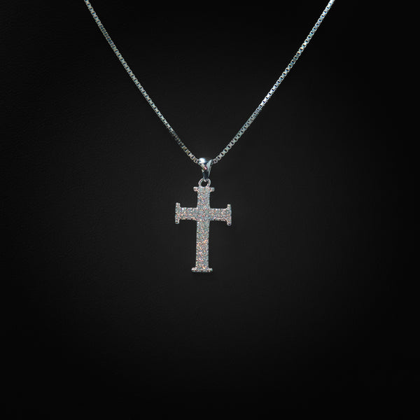VVS Moissanite Mini Cross Pendant