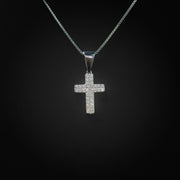 Moissanite Mini Cross Pendant