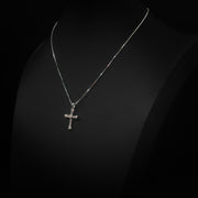 Moissanite Mini Cross Pendant