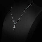 Moissanite Mini Cross Pendant