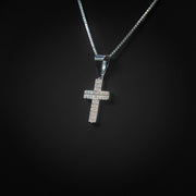 Moissanite Mini Cross Pendant
