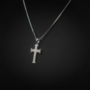Moissanite Mini Cross Pendant