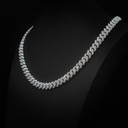 Moissanite 10mm Monaco Cuban Link Necklace