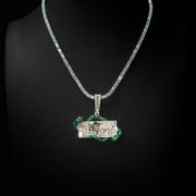 Moissanite Money Snake Pendant