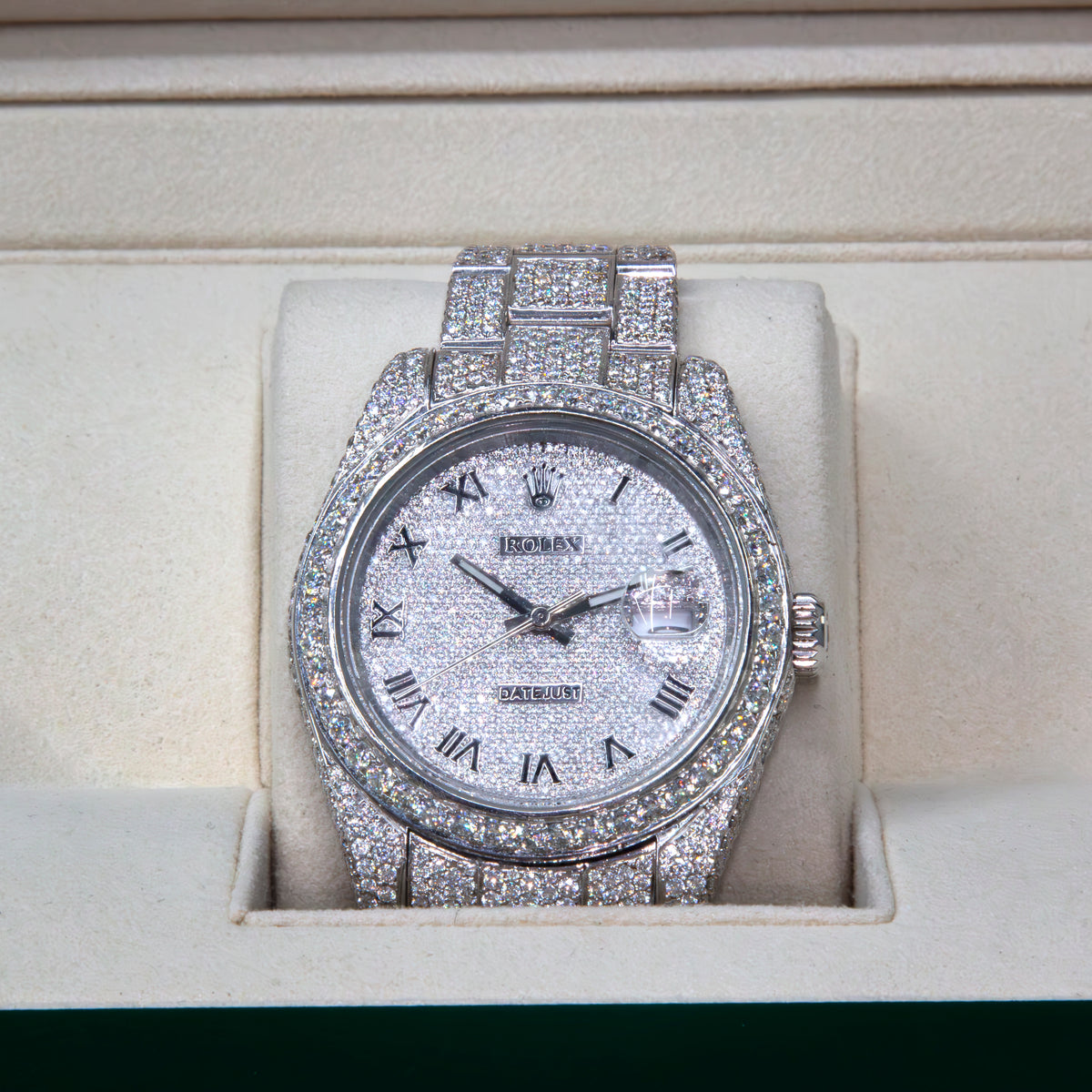 VVS Moissanite 41mm Timepiece