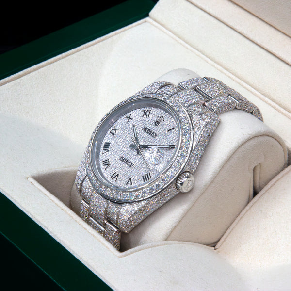VVS Moissanite 41mm Timepiece