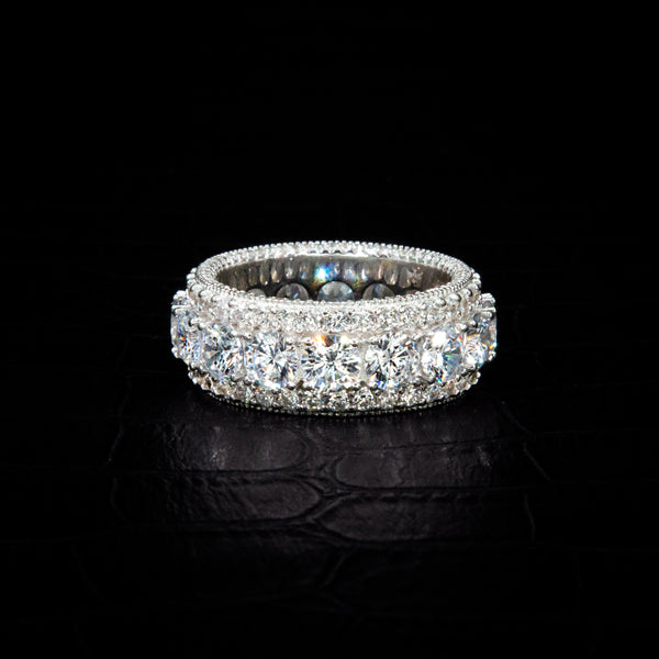 VVS Moissanite Layered Band Ring
