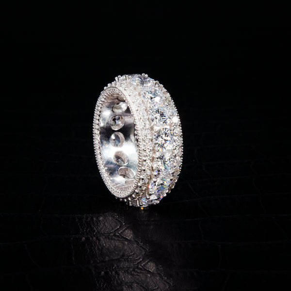 VVS Moissanite Layered Band Ring