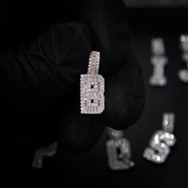 VVS Moissanite Letter Pendant
