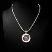 Moissanite Small Round Photo Pendant