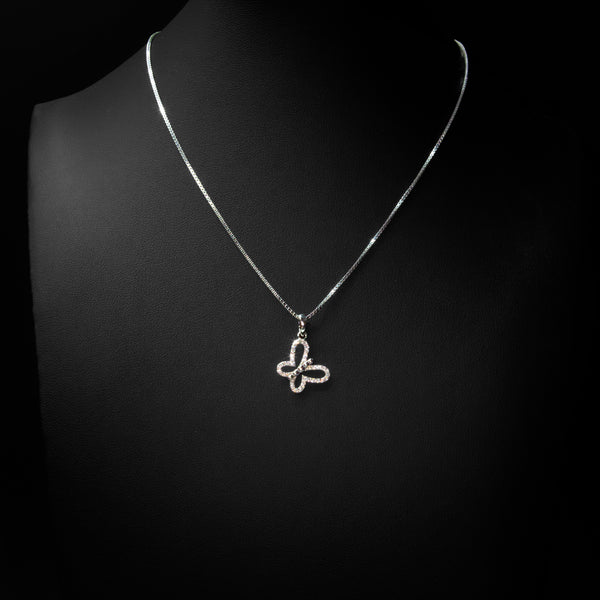 VVS Moissanite Small Butterfly Pendant