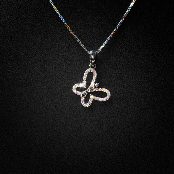 VVS Moissanite Small Butterfly Pendant