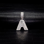 Moissanite Small Letter Pendant