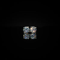 VVS Moissanite Solitaire Stud Earrings