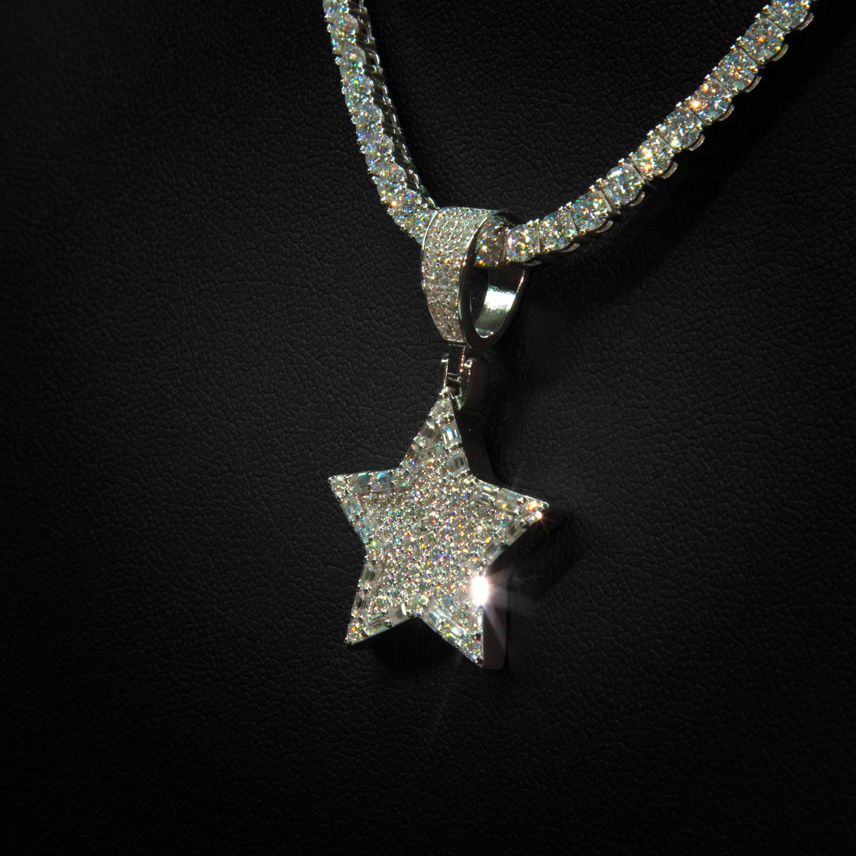 Moissanite Star Pendant