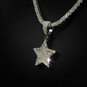 Moissanite Star Pendant
