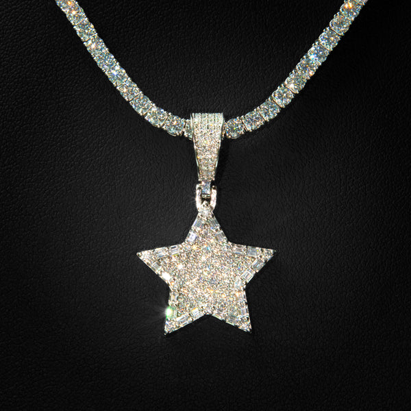 VVS Moissanite Star Pendant
