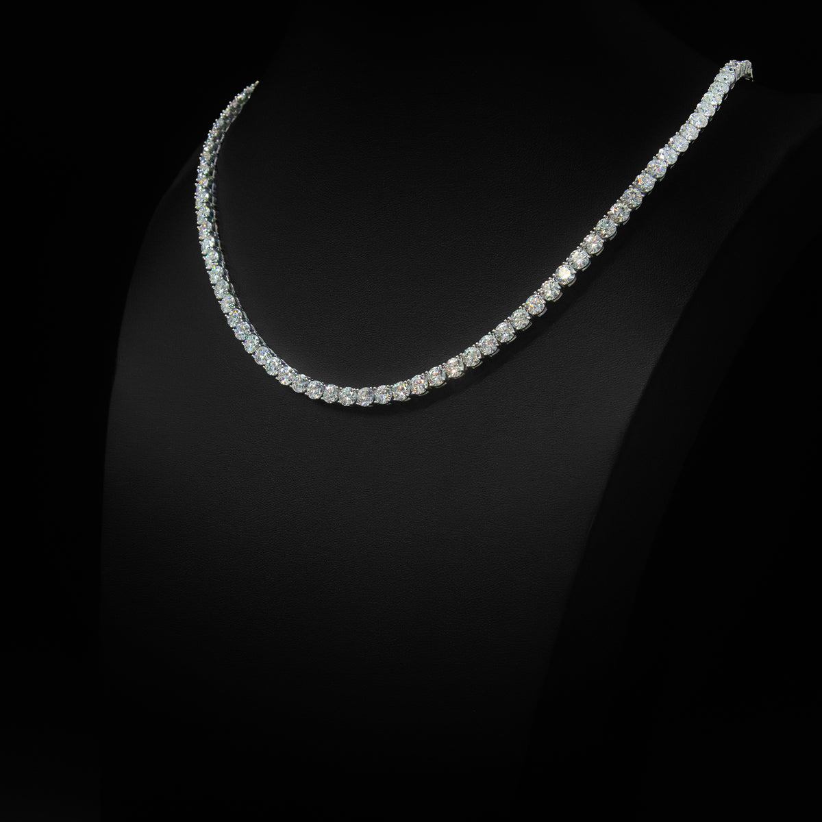 Moissanite 5mm Tennis Necklace