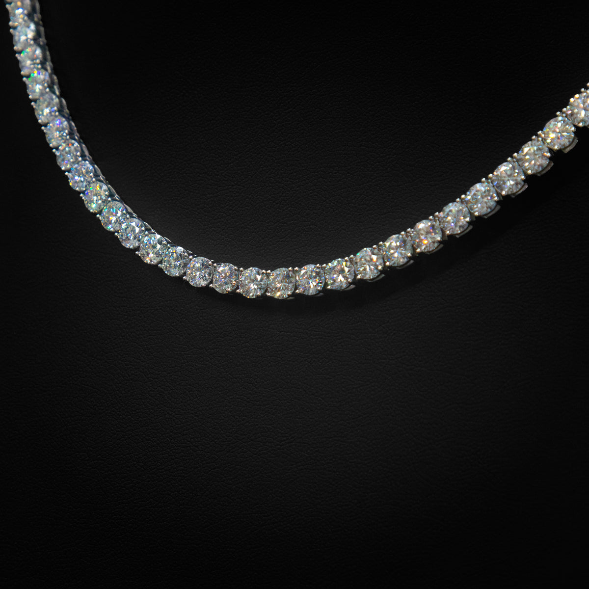 Moissanite 5mm Tennis Necklace