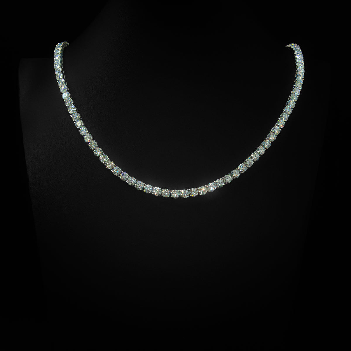Moissanite 5mm Tennis Necklace