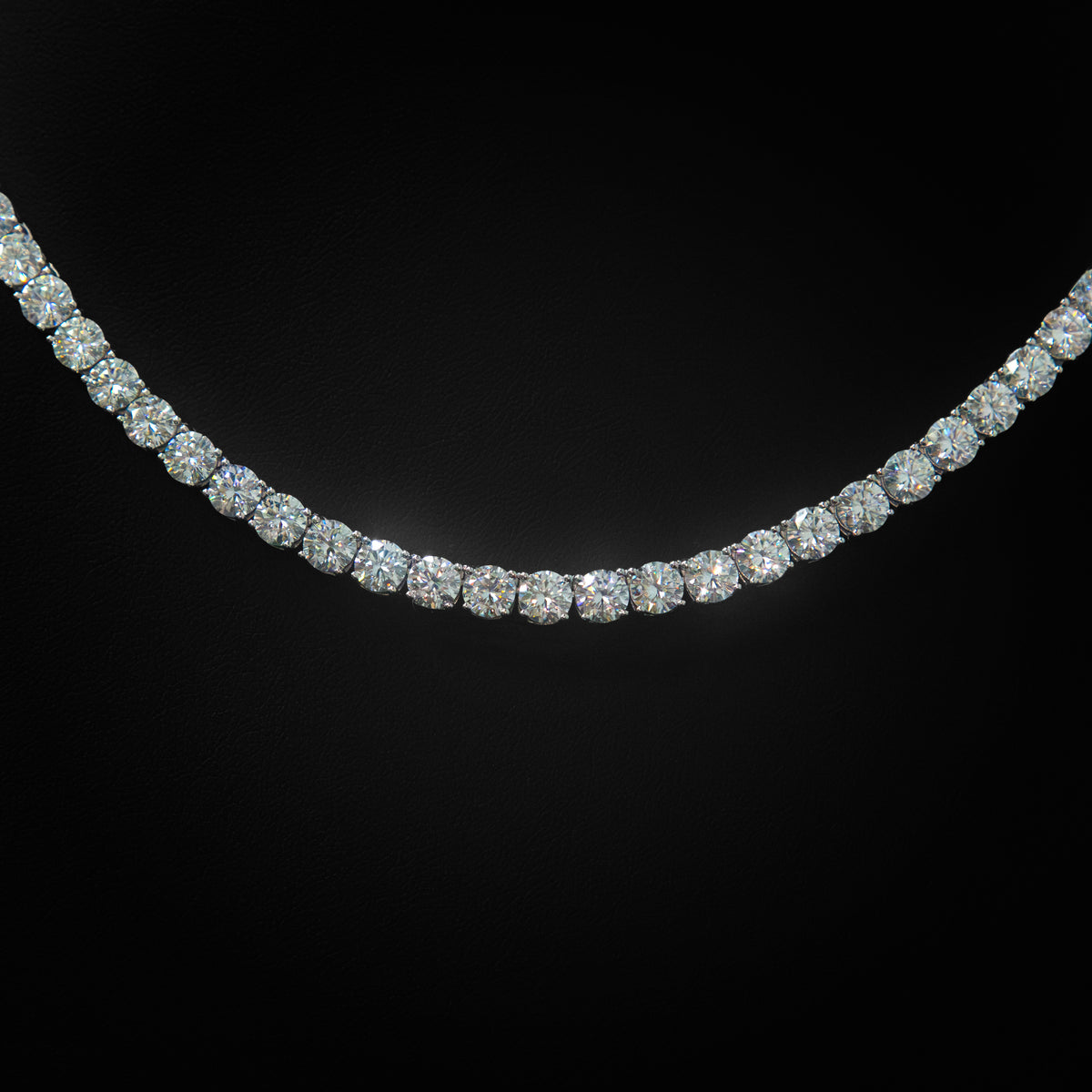 Moissanite 5mm Tennis Necklace