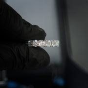 Moissanite Brilliant Cut Eternity Ring