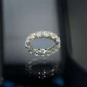 Moissanite Brilliant Cut Eternity Ring