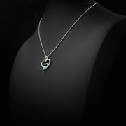 Moissanite Triple Heart Pendant & Box Chain