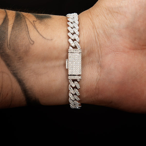 VVS Moissanite 6mm Prong Link Bracelet