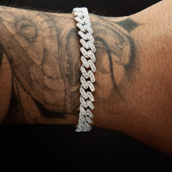 VVS Moissanite 6mm Prong Link Bracelet